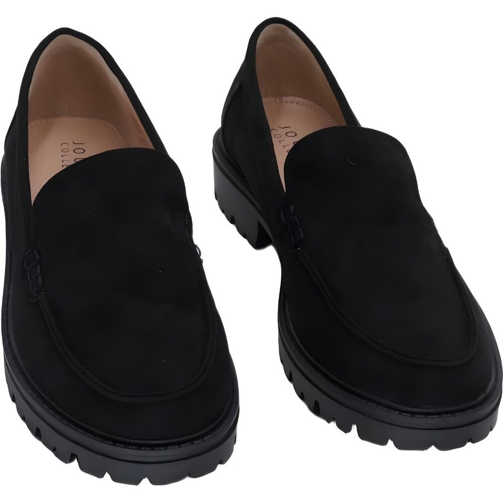 Journee Collection Black Chunky Loafers